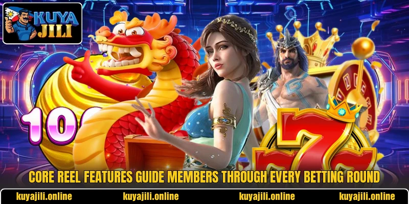 Core reel features guide members through every betting round Core reel features guide members through every betting round