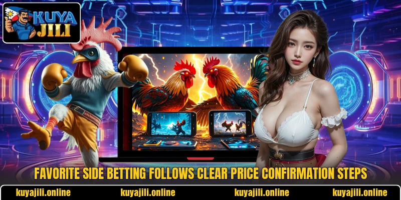 Favorite side betting follows clear price confirmation steps Favorite side betting follows clear price confirmation steps