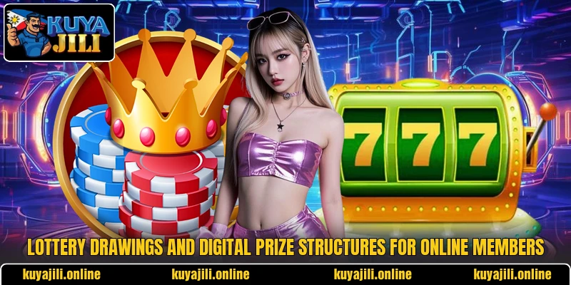 Lottery drawings and digital prize structures for online members Lottery drawings and digital prize structures for online members