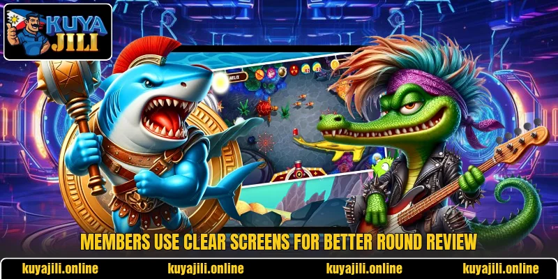 Members use clear screens for better round review