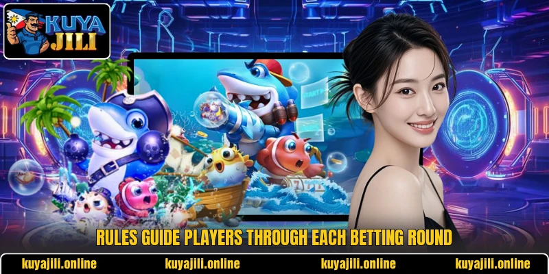 Rules guide players through each betting round