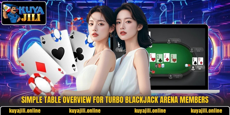 Simple table overview for Turbo Blackjack Arena members Simple table overview for Turbo Blackjack Arena members