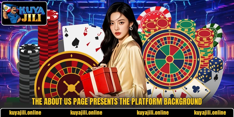 The about us page presents the platform background The about us page presents the platform background